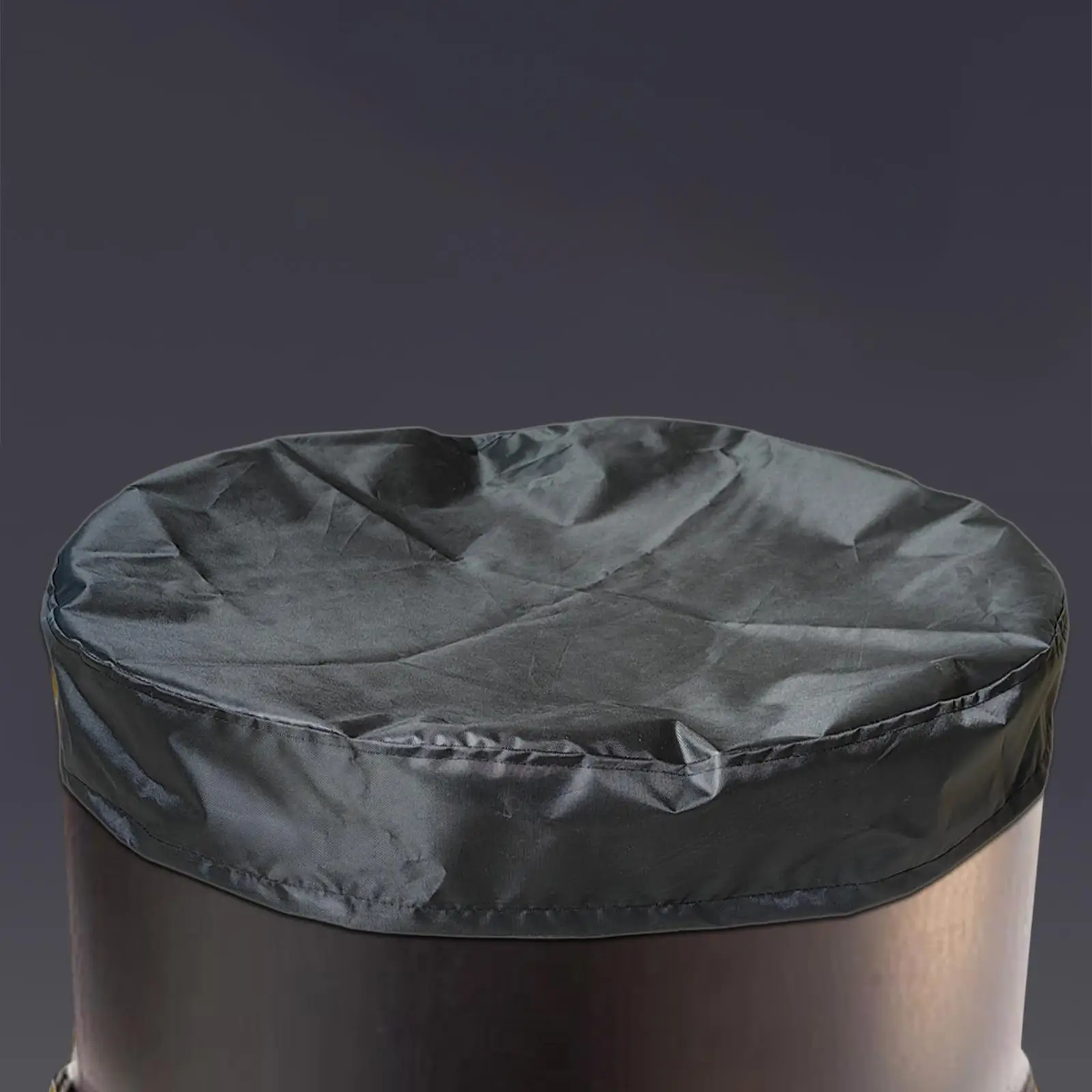 55 Gallon Drum Cover with Drawstring Easily Install Stretchable Waterproof Universal Accessories Industrial Barrel Cover