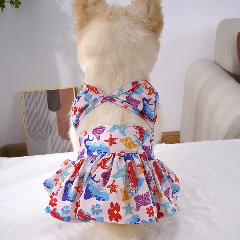 Conjunto de traje de baño Sexy para cachorros, perros y gatos, Bikini para perros pequeños, traje de baño de playa para mascotas, vestidos Skrit, ropa para mascotas Chihuahua - imagen 5