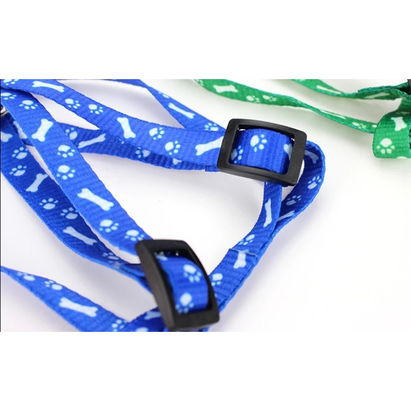 Correa de nailon ajustable para perros, arnés suave para mascotas pequeñas, plomo de entrenamiento para cachorros, gatos y conejos, Collar transpirable para caminar al aire libre - imagen 2