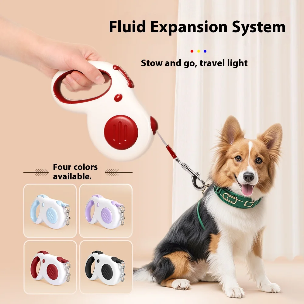 Correa para perro de 5m, nailon fuerte para cachorros, para perros pequeños, medianos y grandes, gatos, retráctil automático, duradero, suministros para mascotas Yorkshire