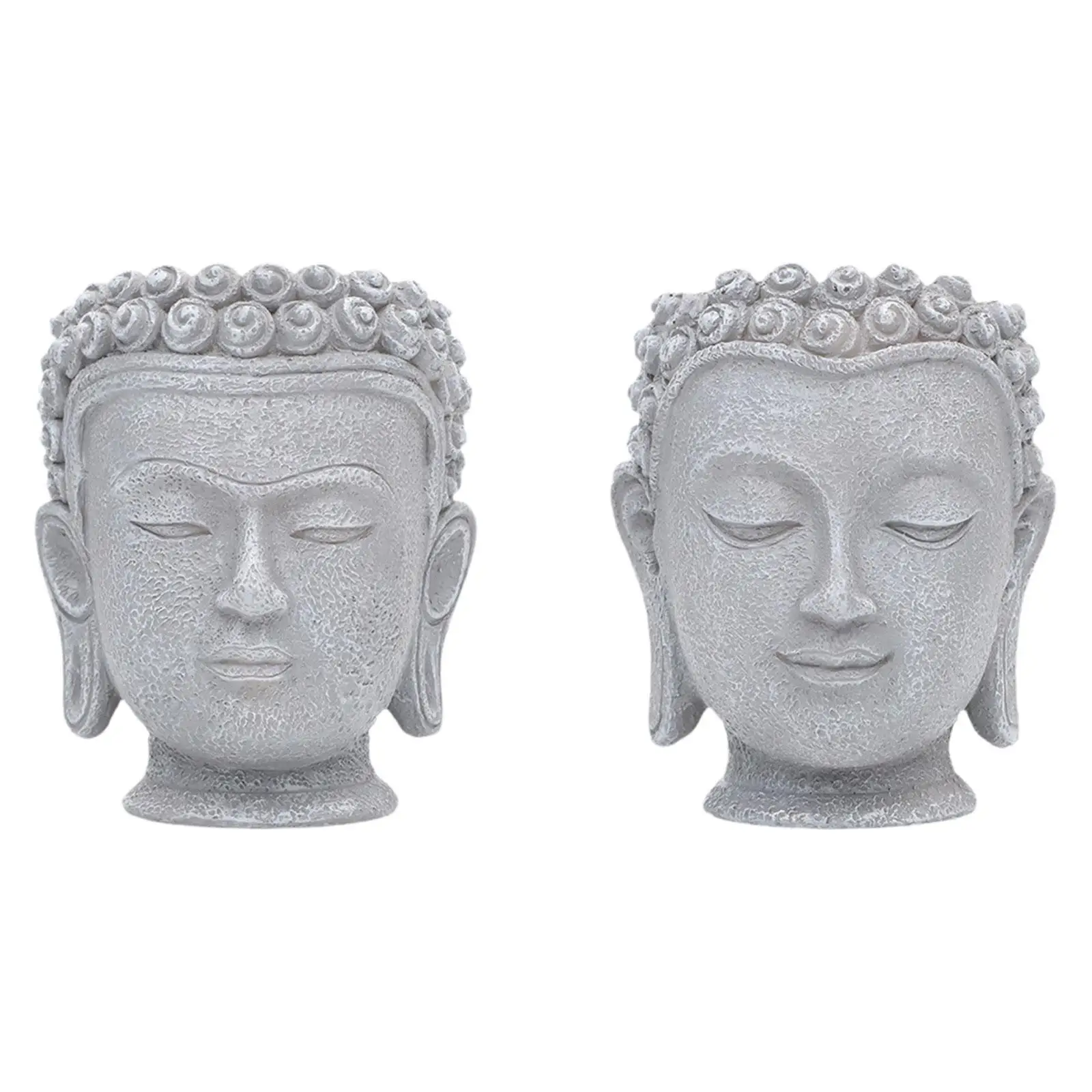 Maceta con cabeza de Buda, maceta para plantas de interior, decoración de regalo, escultura para centro de mesa, hogar, jardín, escritorio y oficina - imagen 2