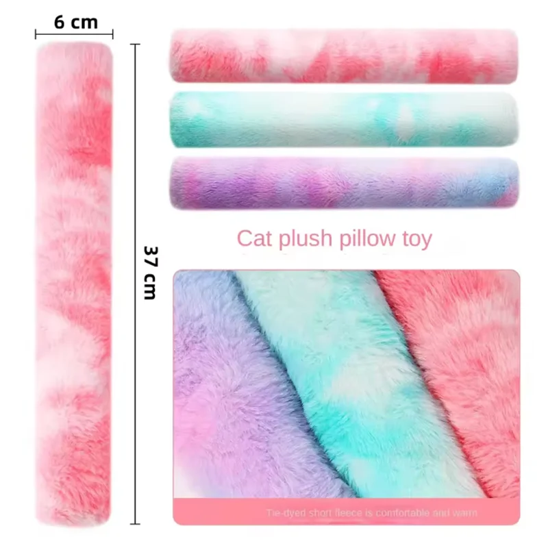 Nuevos juguetes interactivos para masticar gatos, palitos para gatitos, juguete de hierba gatera de felpa suave, juguete duradero para patadas de gatos para limpieza de dientes y juegos en interiores - imagen 5