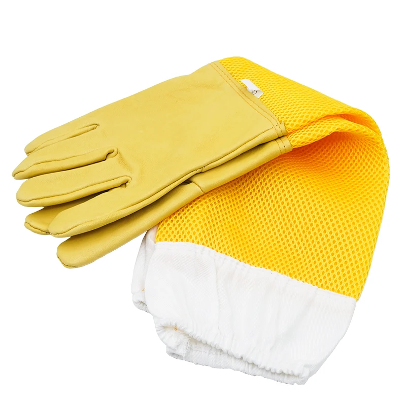 Guantes de apicultor, mangas protectoras, ventilados, profesionales, antiabejas para apicultura, herramientas para evitar colmena - imagen 3