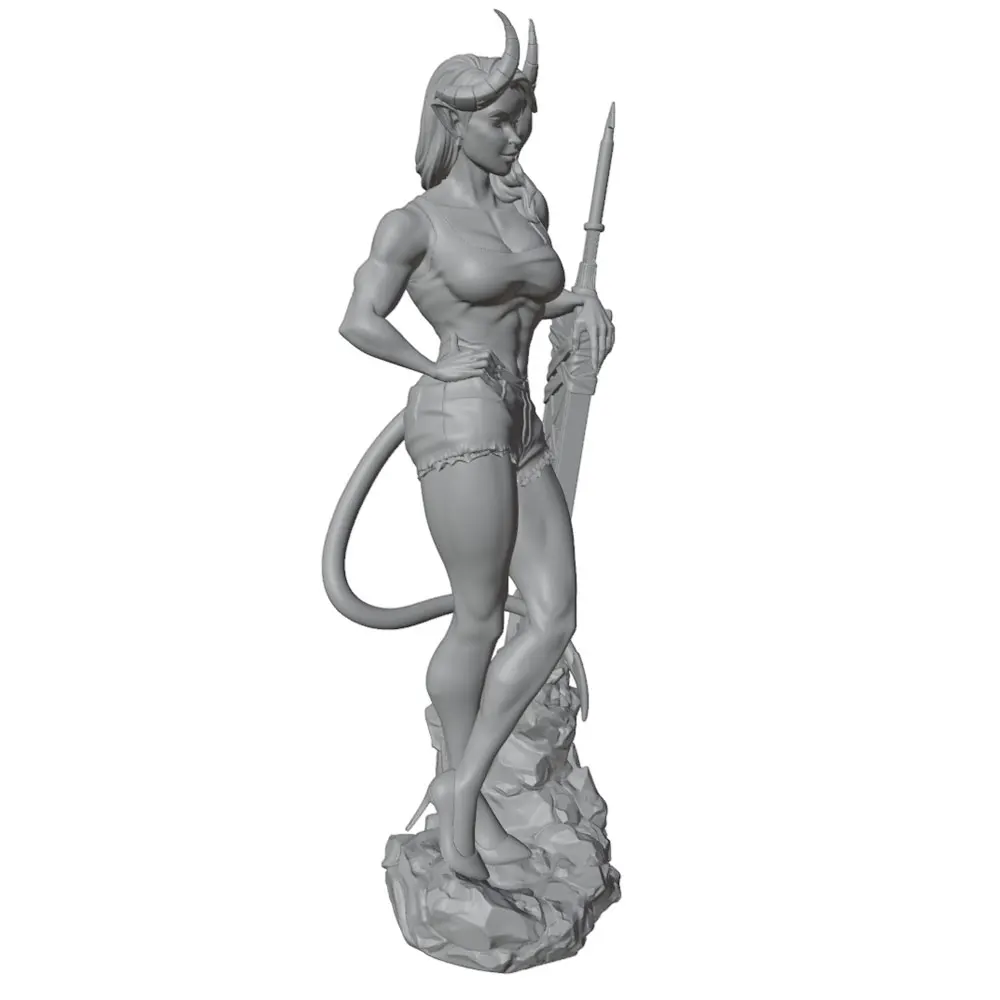 Figuras de resina 1/24 gris impreso en 3D sin montar y sin pintar - imagen 5