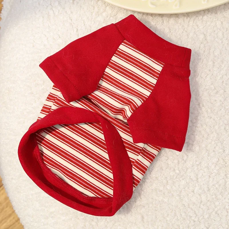 Sudaderas con capucha para perros pequeños, jersey a la moda para mascotas, abrigo a rayas para Chihuahua, ropa de invierno para cachorros, sudadera para perros Bulldog Francés - imagen 5