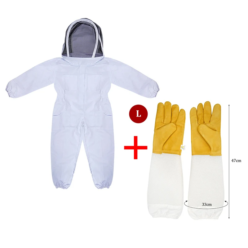 Ropa de apicultura de cuerpo completo, ropa de apicultores profesionales, traje de protección para apicultura, velo de seguridad, protección Unisex para niños