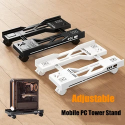 Carrito con ruedas para PC – Soporte móvil de escritorio ajustable