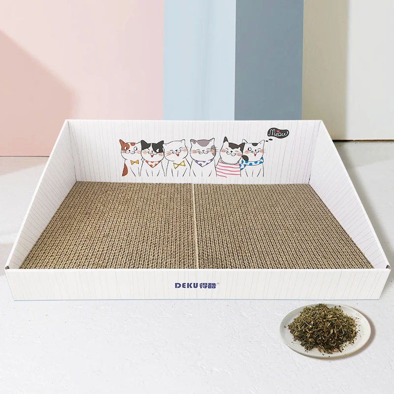 Caja rascadora de cartón para gatos, tablero rascador de alta calidad, cama para gatitos, rascador para gatos - imagen 5