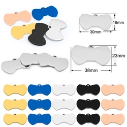 Placa identificativa grabable de acero inoxidable para collar de perro