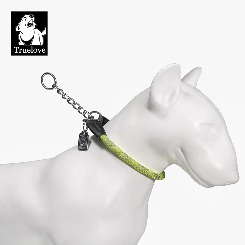 Truelove-Collar de nailon trenzado para mascotas, cuerda grande de Metal fuerte de acero inoxidable para entrenamiento de perros, diseño Premium de lujo, TLC5374, nuevo - imagen 2