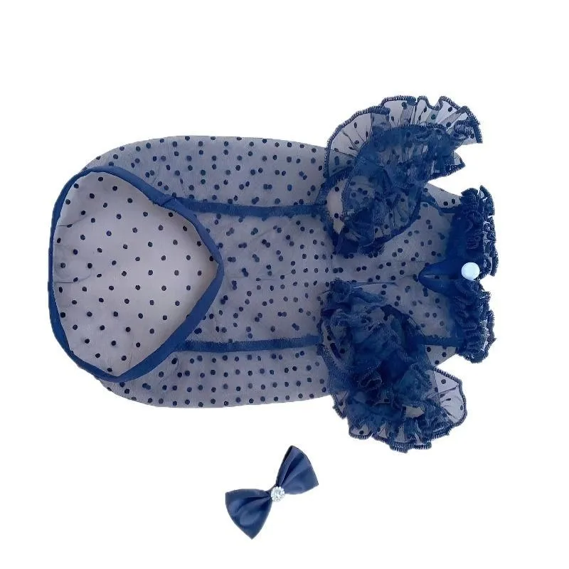 Chaleco vestido con encaje fresco para gatos y perros pequeños - imagen 4