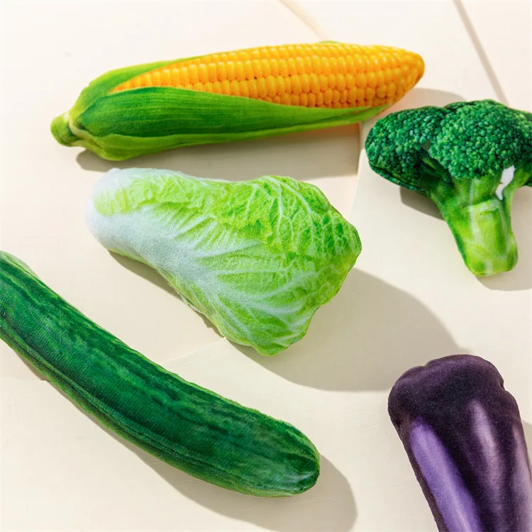 Juguete para mascotas, simulación de verduras, juguete para gatos, contiene hierba gatera, maíz, picaduras de gato, suministros para mascotas, accesorios interactivos para perros pequeños - imagen 2