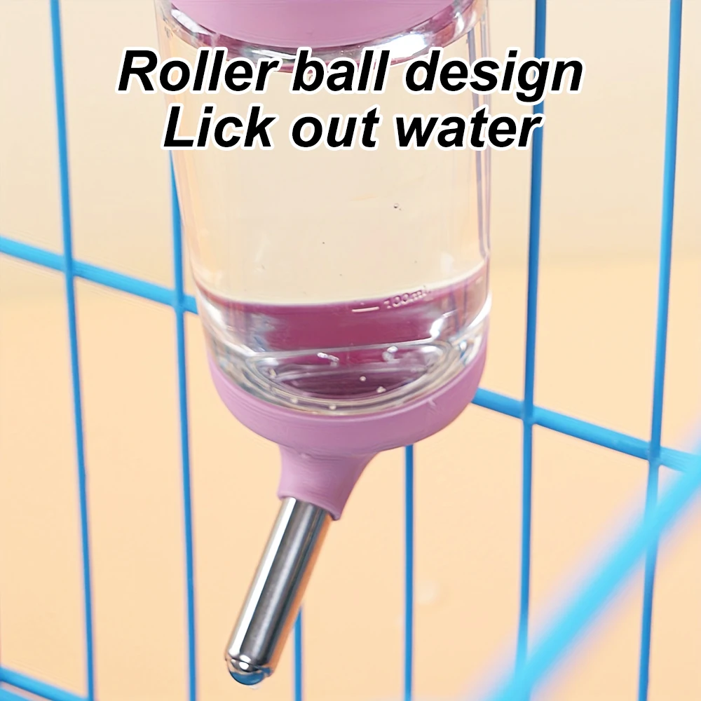 Botella de agua colgante de 350/500ML, bebedero para mascotas a prueba de fugas para animales pequeños, mascotas, hámster, conejo, perro, conejillo de indias, dispensador, 1 ud. - imagen 5