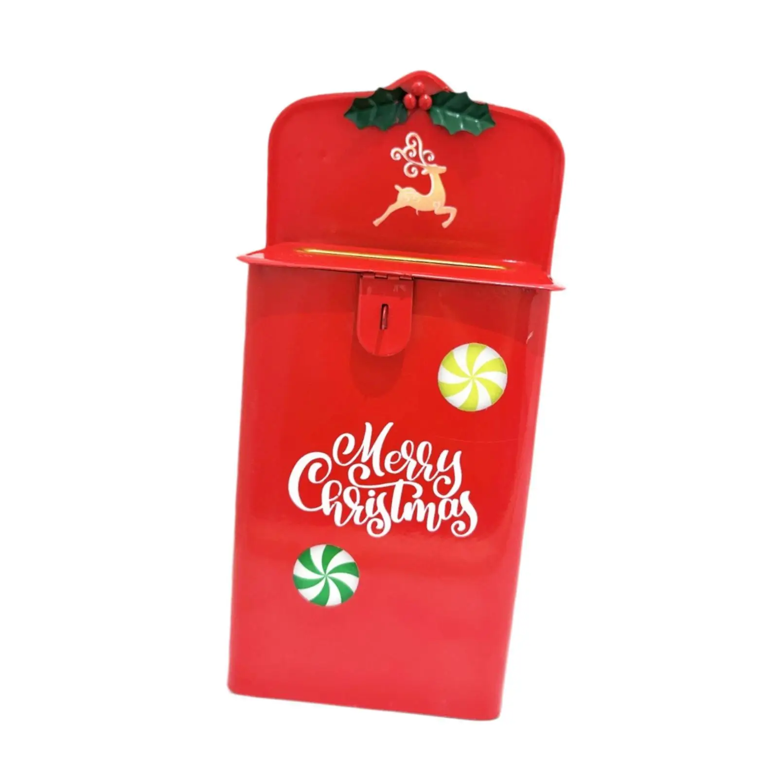 Buzón navideño decorativo de pared – Diseño vintage compacto - imagen 5