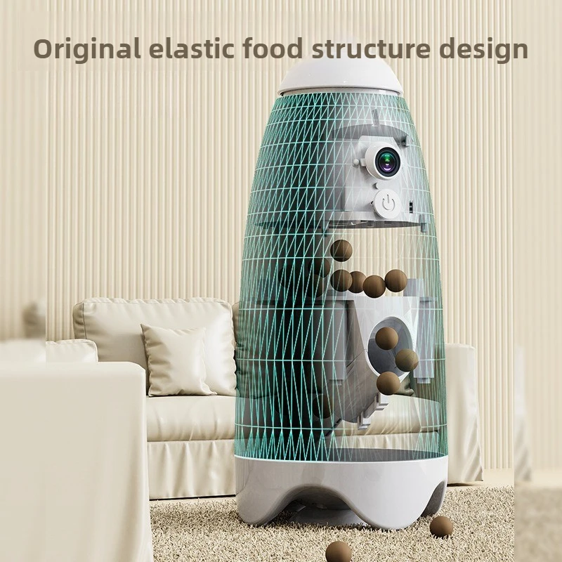 Alimentador inteligente para cães, animais de estimação, gato, cachorro, automático, alimentadores de alimentos, gatos, cães, filhote de cachorro, máquina de lanzam alimentos, gatinho, animais de estimação pequenos, produto - imagen 4