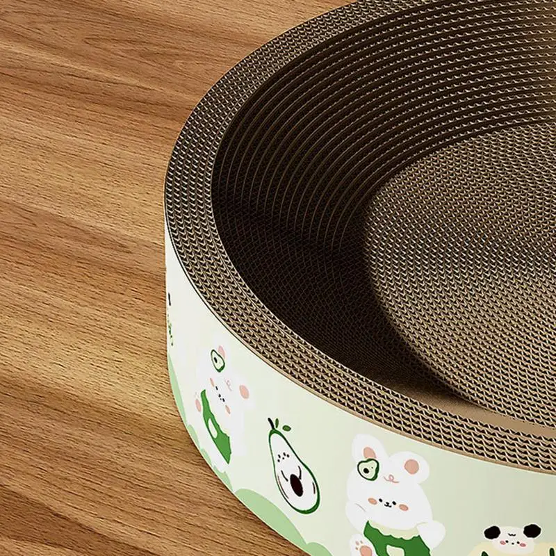 Rascador de cartón para gatos, juguete rascador para gatos, almohadilla para rascar para gatos pequeños a medianos, mascotas - imagen 5