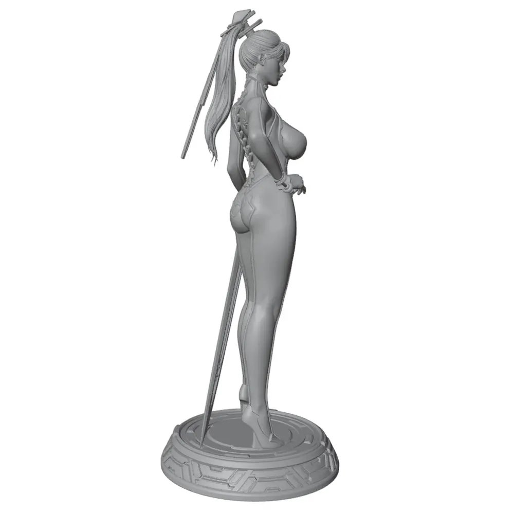 Kit resina guerrera figura femenina sin pintar ni montar - imagen 4