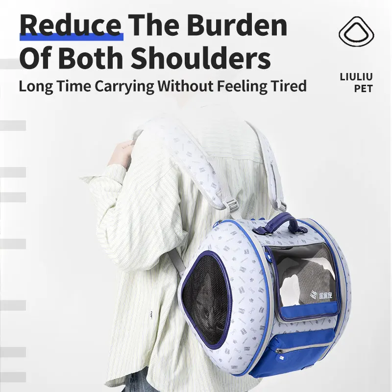 LIULIUPET Mochila expandible navideña con explosión de moda, mochila portátil con cápsula para mascotas, regalo de cumpleaños para perros - imagen 5