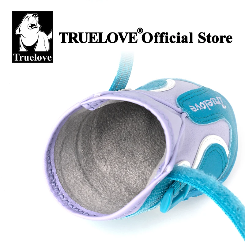 Truelove-zapatos para perros, botas y protectores de patas para perros grandes y medianos, impermeables, con suela de TPR, para invierno, día nevado, TLS3963 - imagen 4
