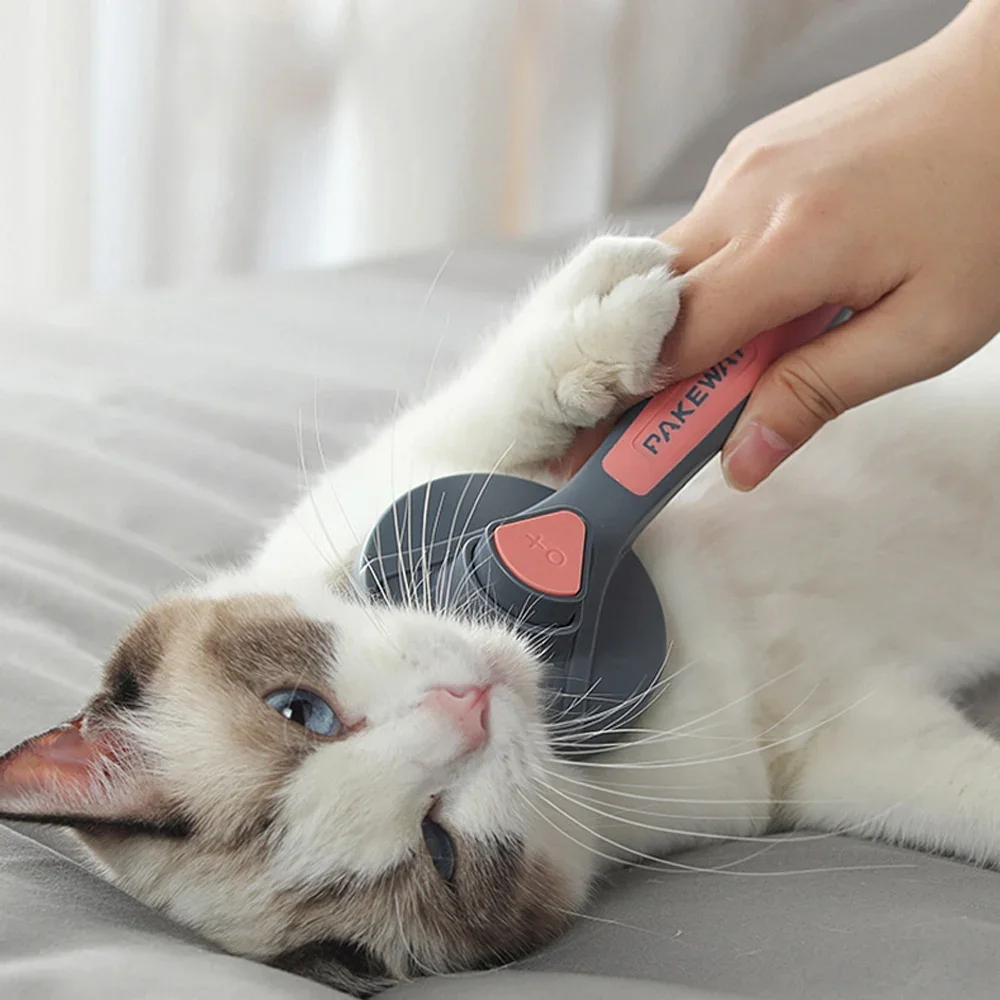 Cepillo removedor de pelo para perros y gatos, aguja para cortar el pelo, suministros de autolimpieza, accesorios - imagen 3
