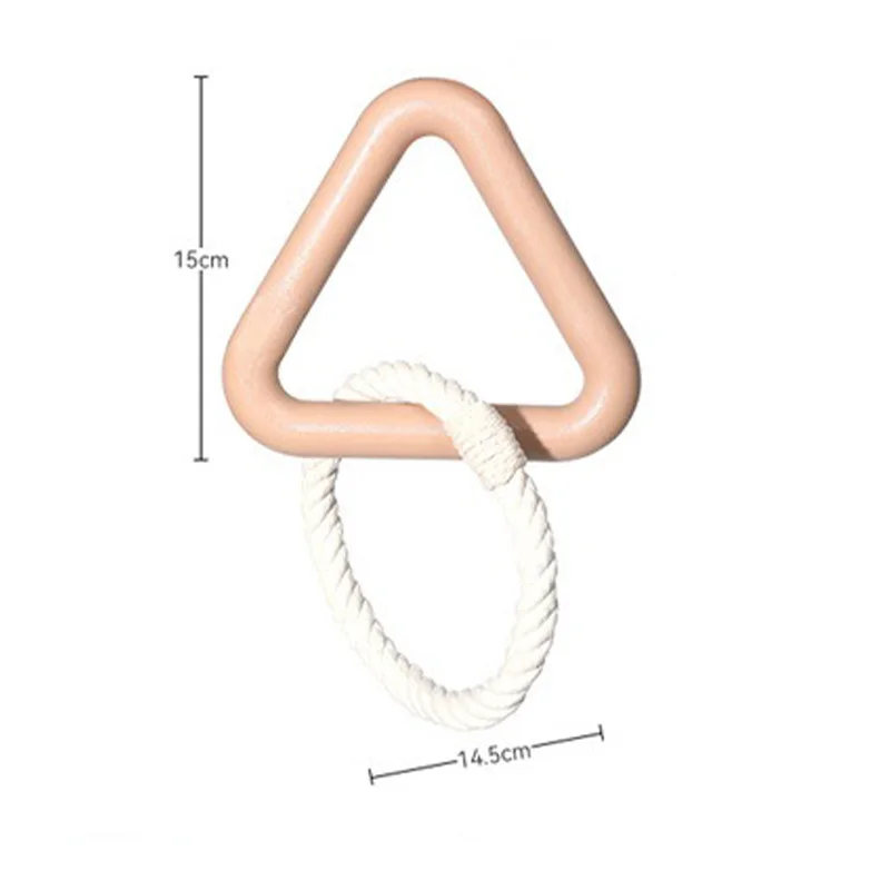 Juguete con nudo para perro, cuerda con púas de dos colores, resistente a mordeduras, 1 unidad - imagen 5