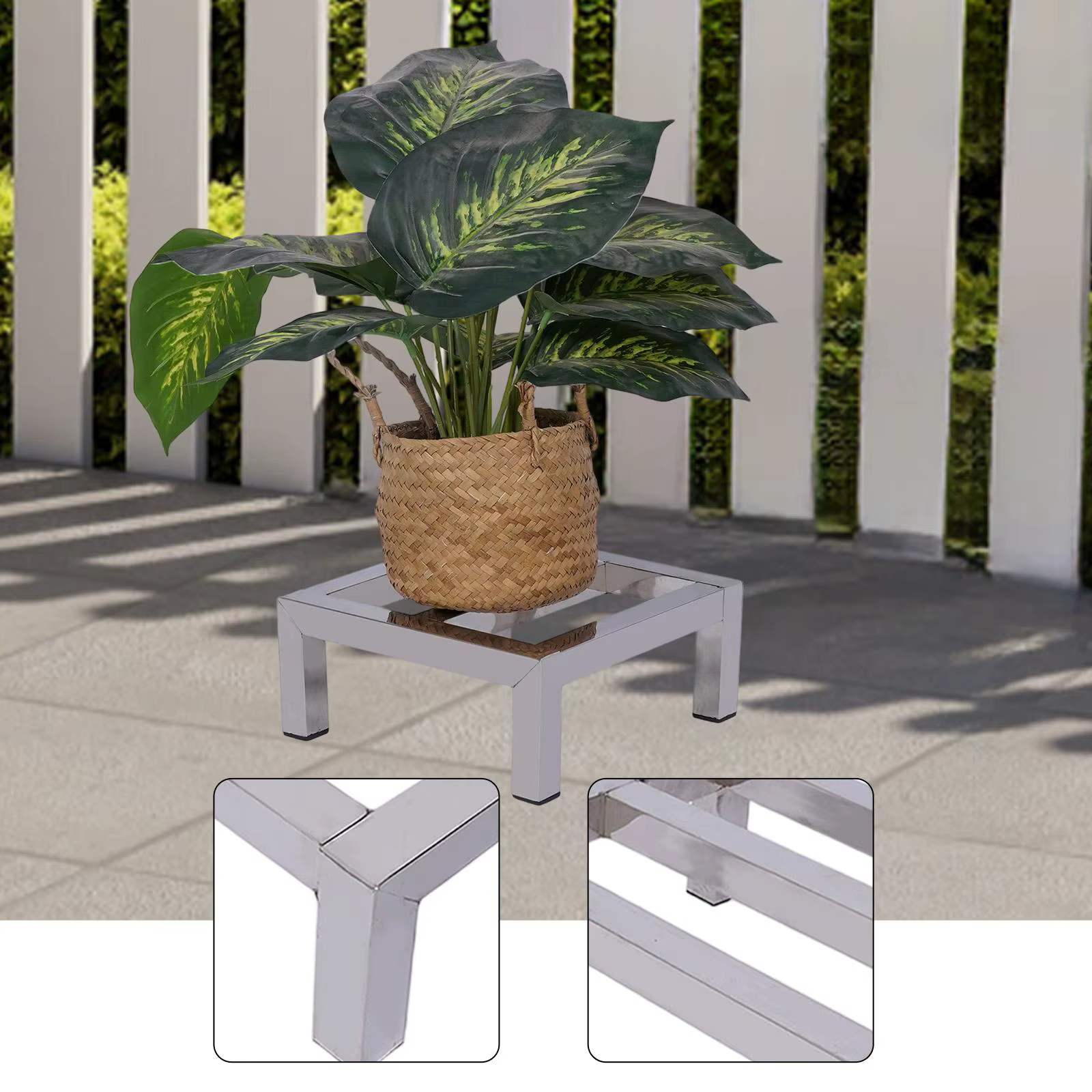 Soporte cuadrado multifunción para gatos y perros – Base elevada - imagen 2