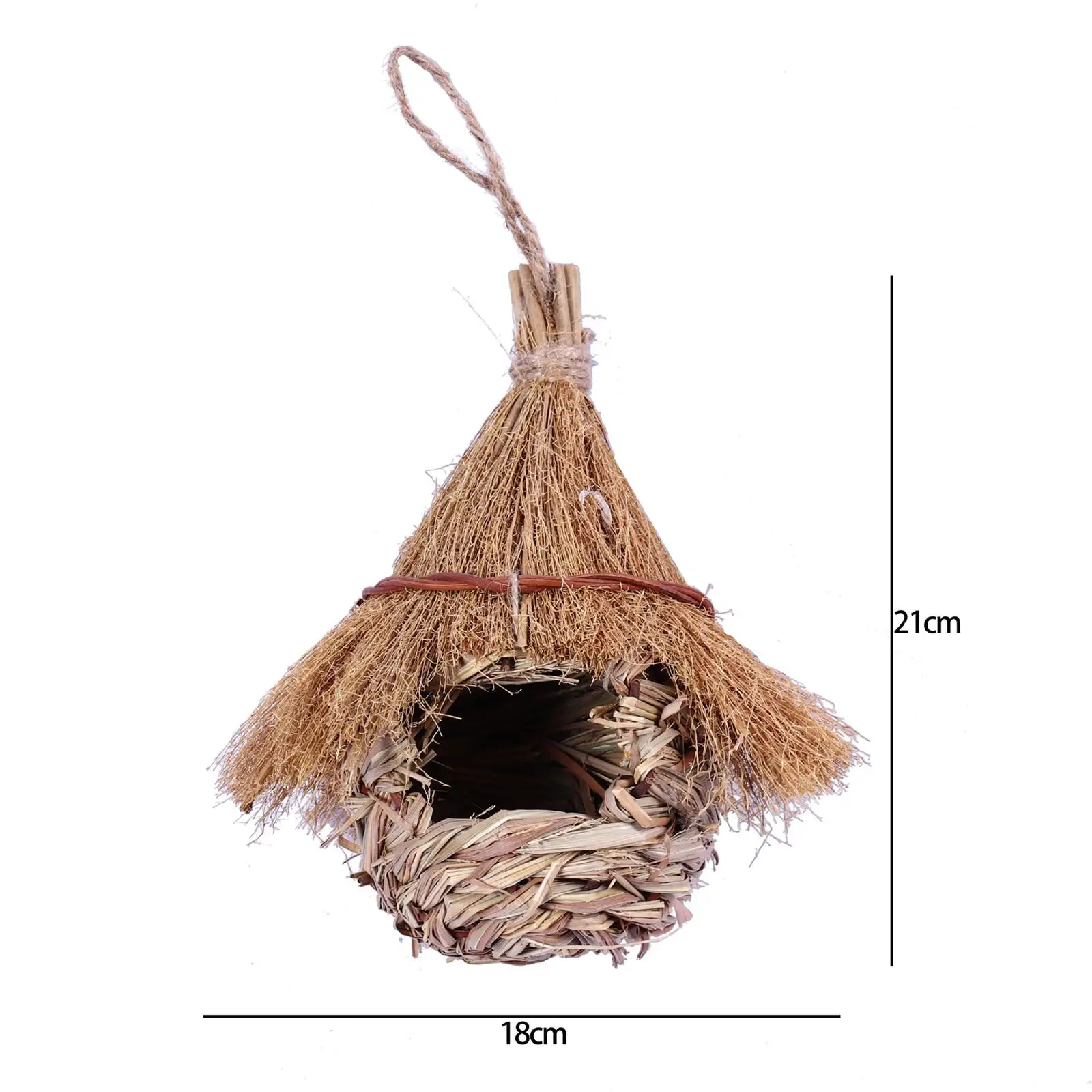 Hand Woven Hummingbird Nest Grass Birds Nest Shelter Hut Wren Finch Bird House for Outdoor Lawn Garden Decor Hand Woven Hummingbird Nest Grass Birds Nest Shelter Hut Wren Finch Bird House for Outdoor Lawn Garden Decor