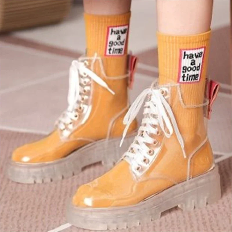 Botas de lluvia transparentes para mujer – Impermeables y cómodas - imagen 4