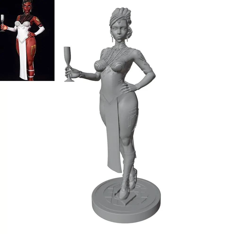 Figuras femeninas sexy de resina sin montar ni pintar para decoración