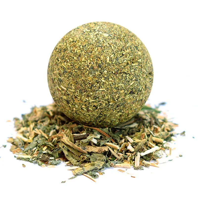 Juguete interactivo para masticar gatos, Bola de hierba gatera para gatos, juguete de limpieza de dientes de gatito, pelota para lamer, juguete de entrenamiento para mascotas, suministros para mascotas, 5 uds. - imagen 5