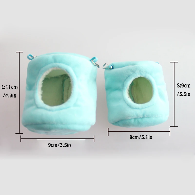 Hamaca para casa de hámster, jaula para roedores, accesorios suaves y cálidos, camas colgantes sólidas multiforma para mascotas pequeñas, rata, conejillo de indias - imagen 3