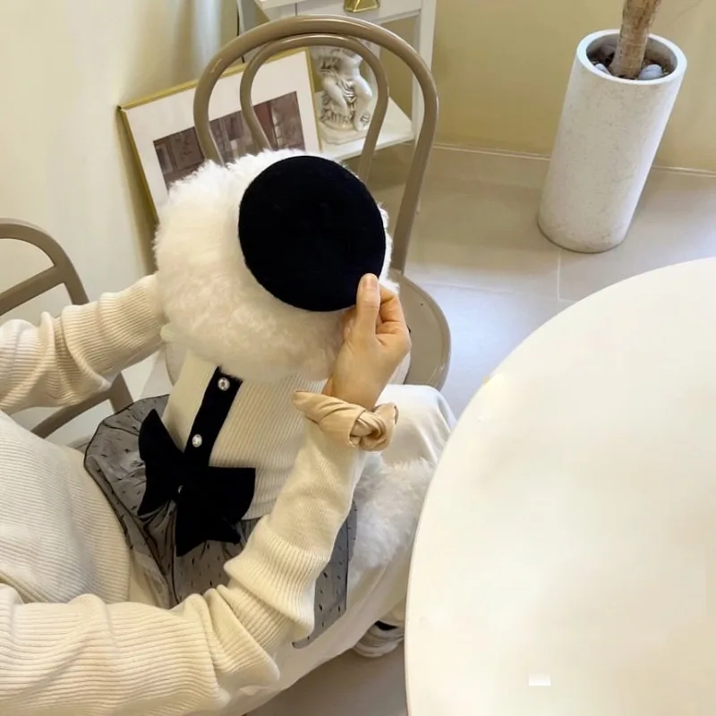 Sin sombrero, moda de verano, ropa de lujo para perros, falda con lazo de encaje blanco y negro, vestidos para perros, ropa para perros pequeños, chaleco para cachorros - imagen 4