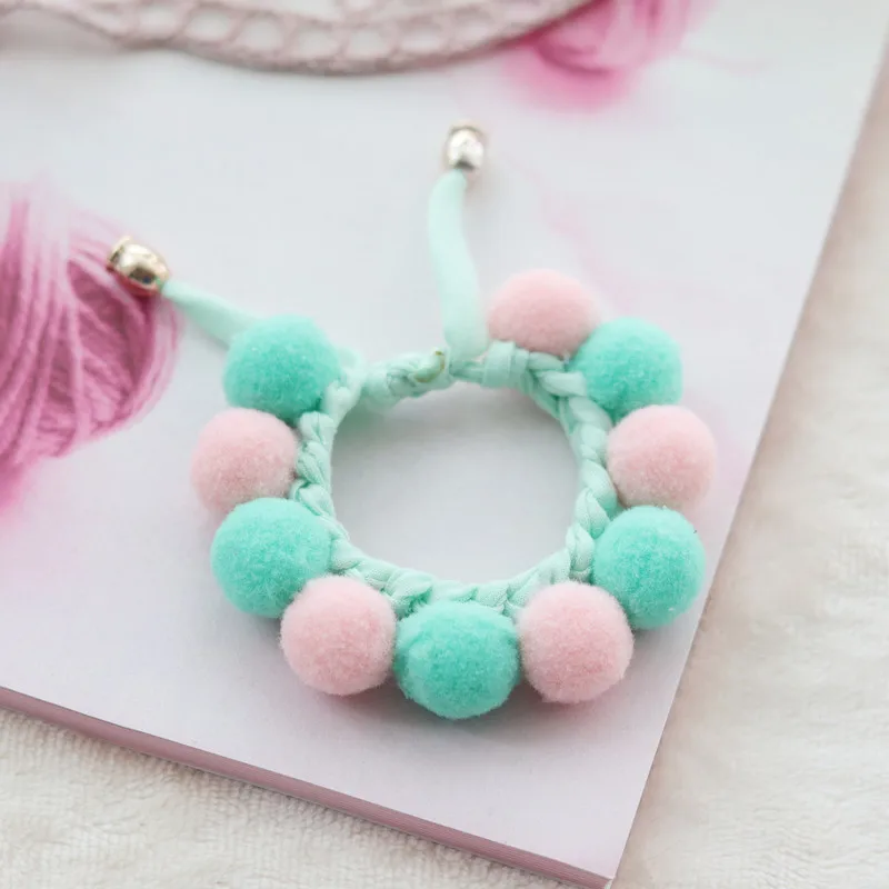 Collar para Yorkshire Terrier – Tejido a mano con bola de peluche - imagen 4