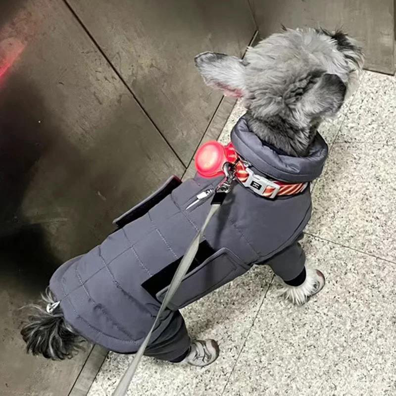 Ropa de invierno para perros, chaqueta reflectante impermeable para mascotas, para perros pequeños y medianos, Bulldog Francés, Golden Retriever, traje de capa de lluvia - imagen 4