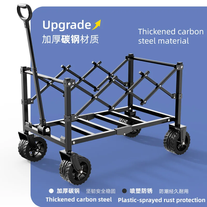Carrito camping plegable para perros – Gran capacidad accesorios - imagen 2