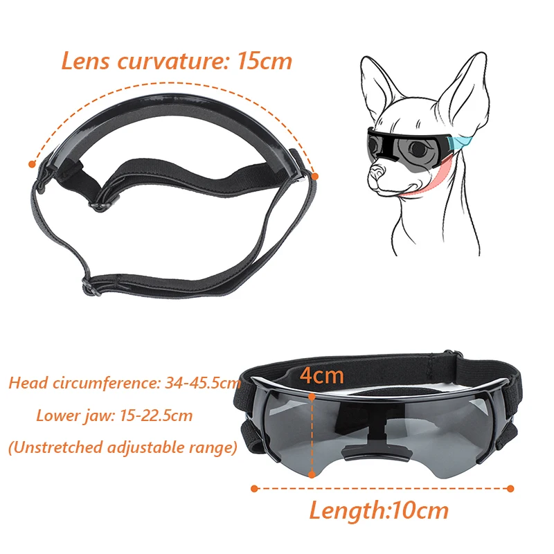 Nuevo diseño de gafas para mascotas para perros pequeños y medianos, conducción al aire libre, gafas de sol con protección solar para cachorros, gafas, accesorios para mascotas, suministros - imagen 2