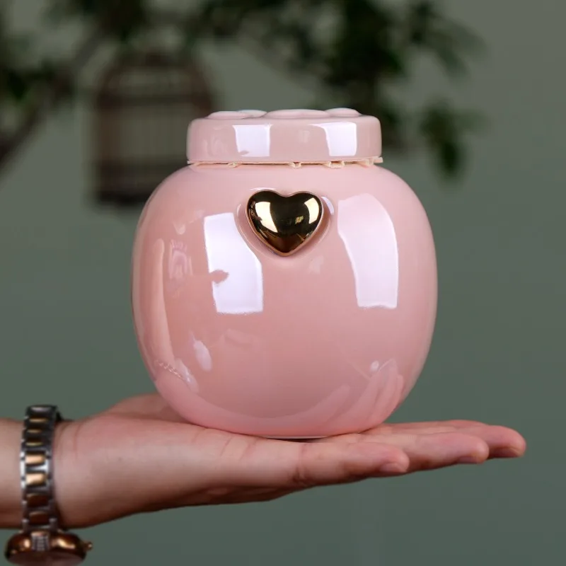 Urna de cerámica para mascotas, recuerdos para perros y gatos, urnas para cenizas, gatos, cachorros, mascotas, caja de cenizas funeraria conmemorativa para perros y gatitos, suministros funerarios - imagen 4