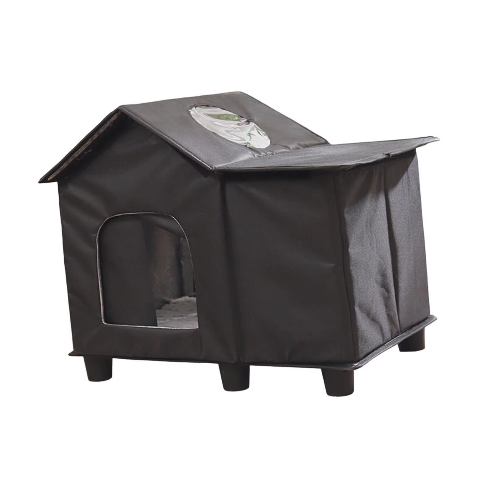 Casa Oxford elevada cálida impermeable para gatos y cachorros exterior - imagen 3