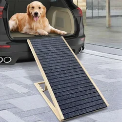 Rampa plegable para perros pequeños - escalera de madera maciza