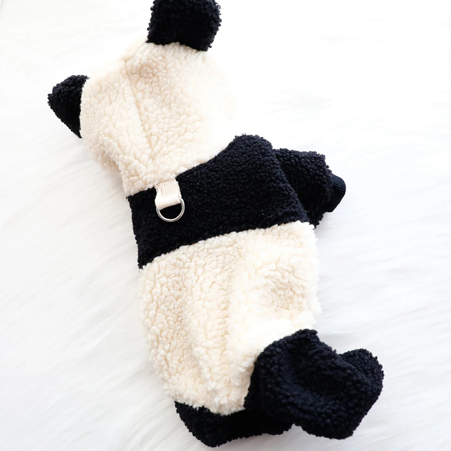 Ropa para perros Otoño e Invierno Grueso Lindo Fubao Panda Tracción Body Suit Perros Pequeños Productos para Mascotas - imagen 3