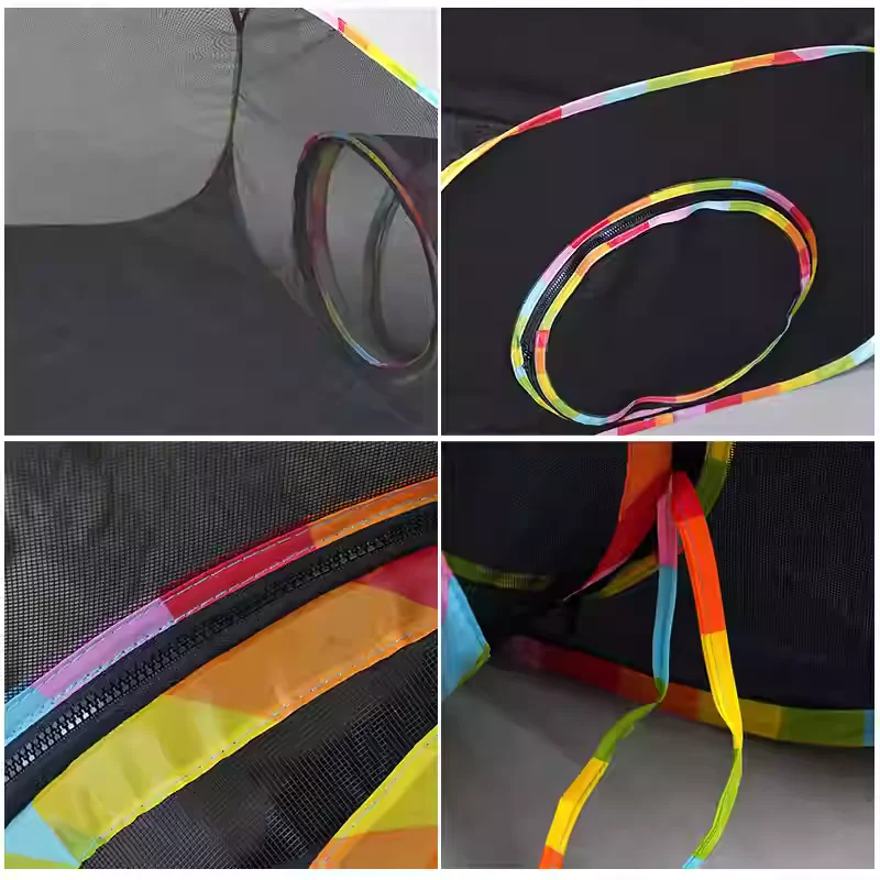 Juego de parque infantil con recinto para gatos para interiores y exteriores, túnel de tienda portátil y diseño apto para animales pequeños para gatos/gatitos - imagen 3