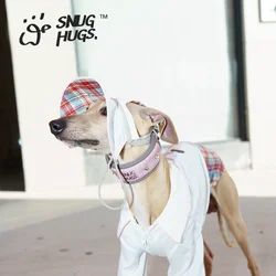 Sombrero veraniego a cuadros para perro con UPF50 y efecto refrescante