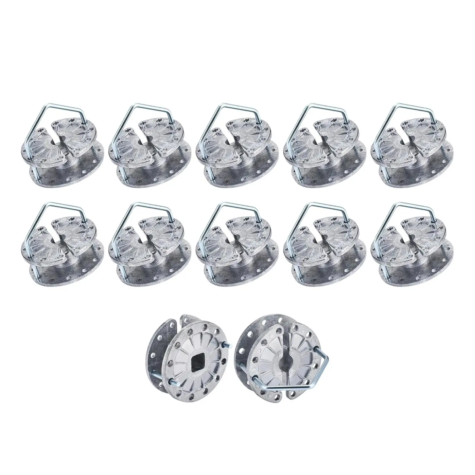 Colador de alambre para valla eléctrica, herramienta de cercado, tensor de trinquete de alambre de poste de valla de Metal de ajuste resistente para pasto, 12 Uds. - imagen 2