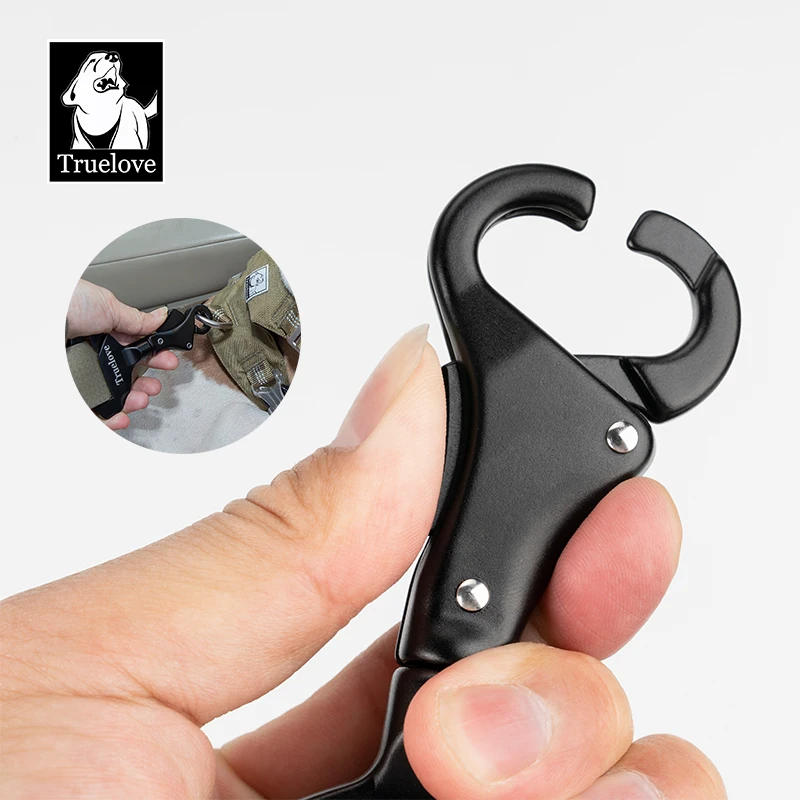 Truelove-hebilla de seguridad para cinturón de seguridad de coche para mascotas, Collar o arnés, aleación de aluminio ligera de alta calidad, portátil, TLM1993 - imagen 5