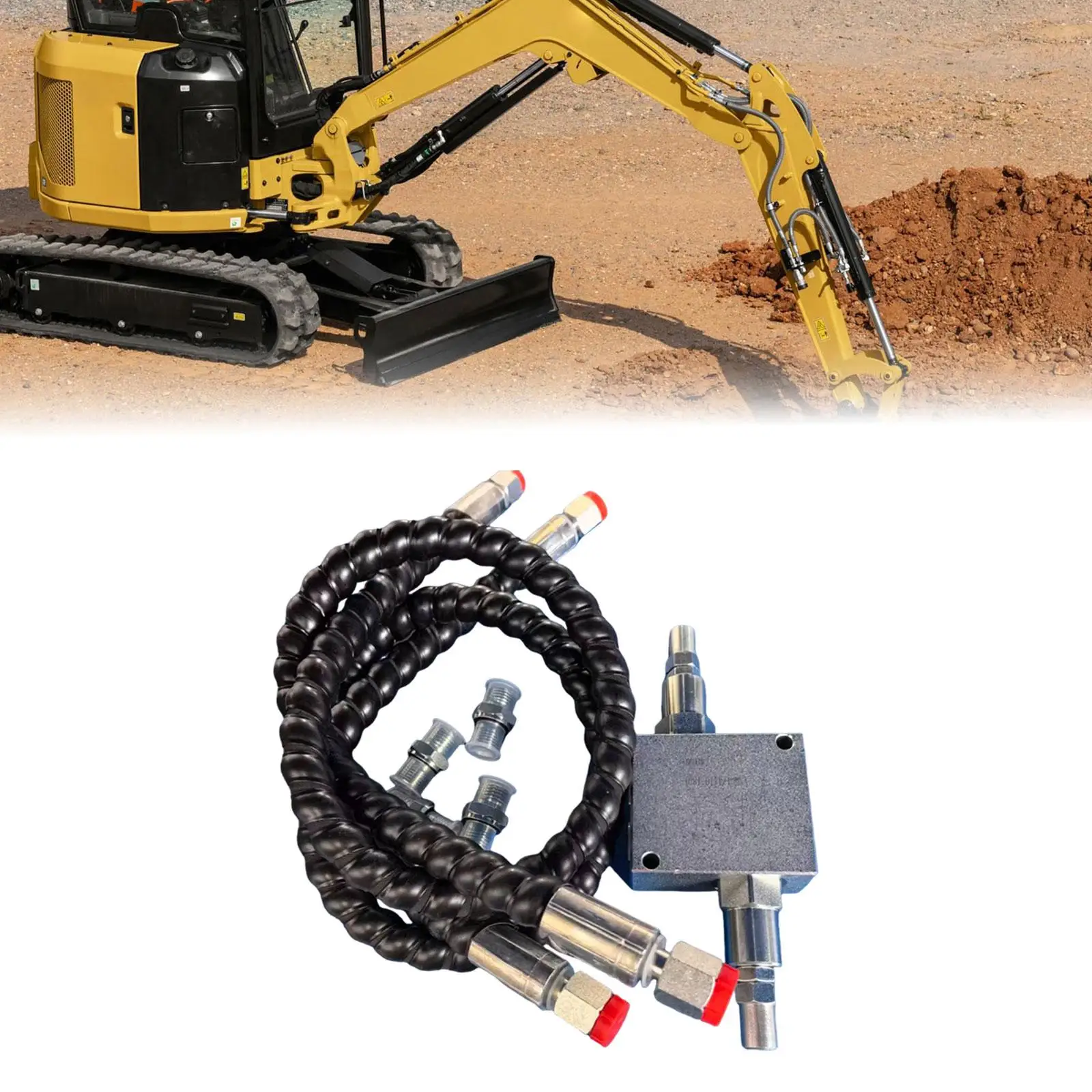 Kit de Válvulas de Amortiguación Hidráulica M14x1.5 para Miniexcavadora - imagen 5