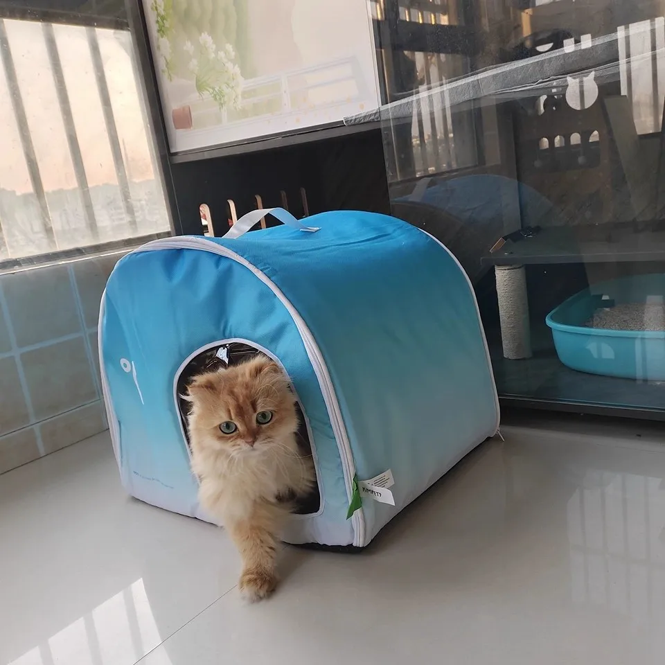 Nueva habitación con aire acondicionado para gatos, artefacto de refrigeración, nido para gatos de verano, nido de hielo, perrera, casa iglú para mascotas, nido, productos para mascotas