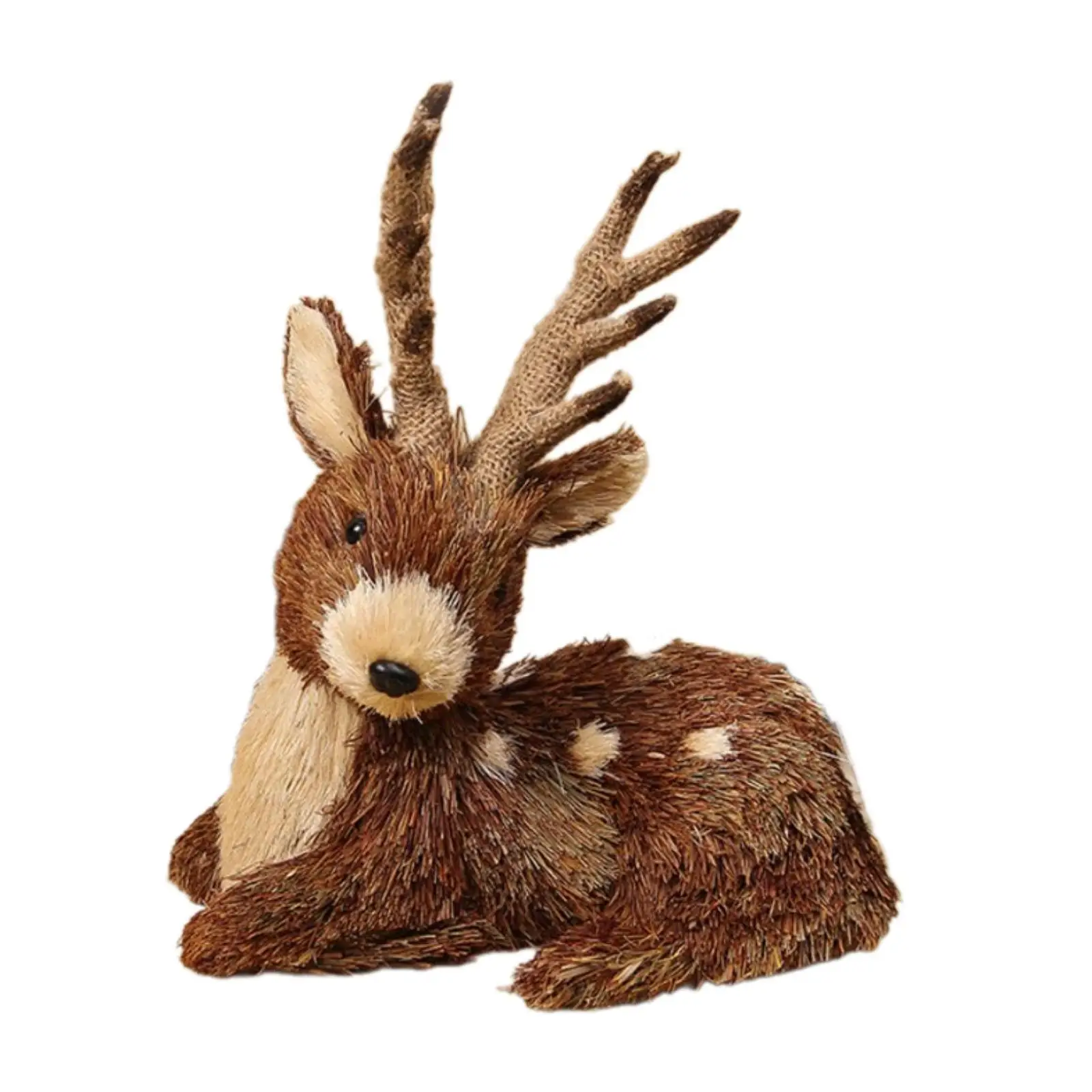 Christmas Deer Figurine Ornament Home Furnishing Decorative Table Centerpiece Creative Gift Christmas Decor for Farmhouse