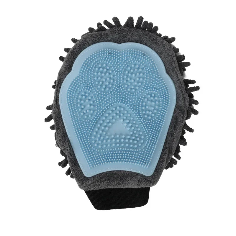 Blue Grooming Glove