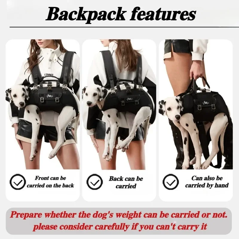 Mochila Oxford para viajes al aire libre para mascotas, bolsas portátiles con gran capacidad de soporte, cómoda transportadora para perros, suministros para mascotas, accesorios - imagen 2