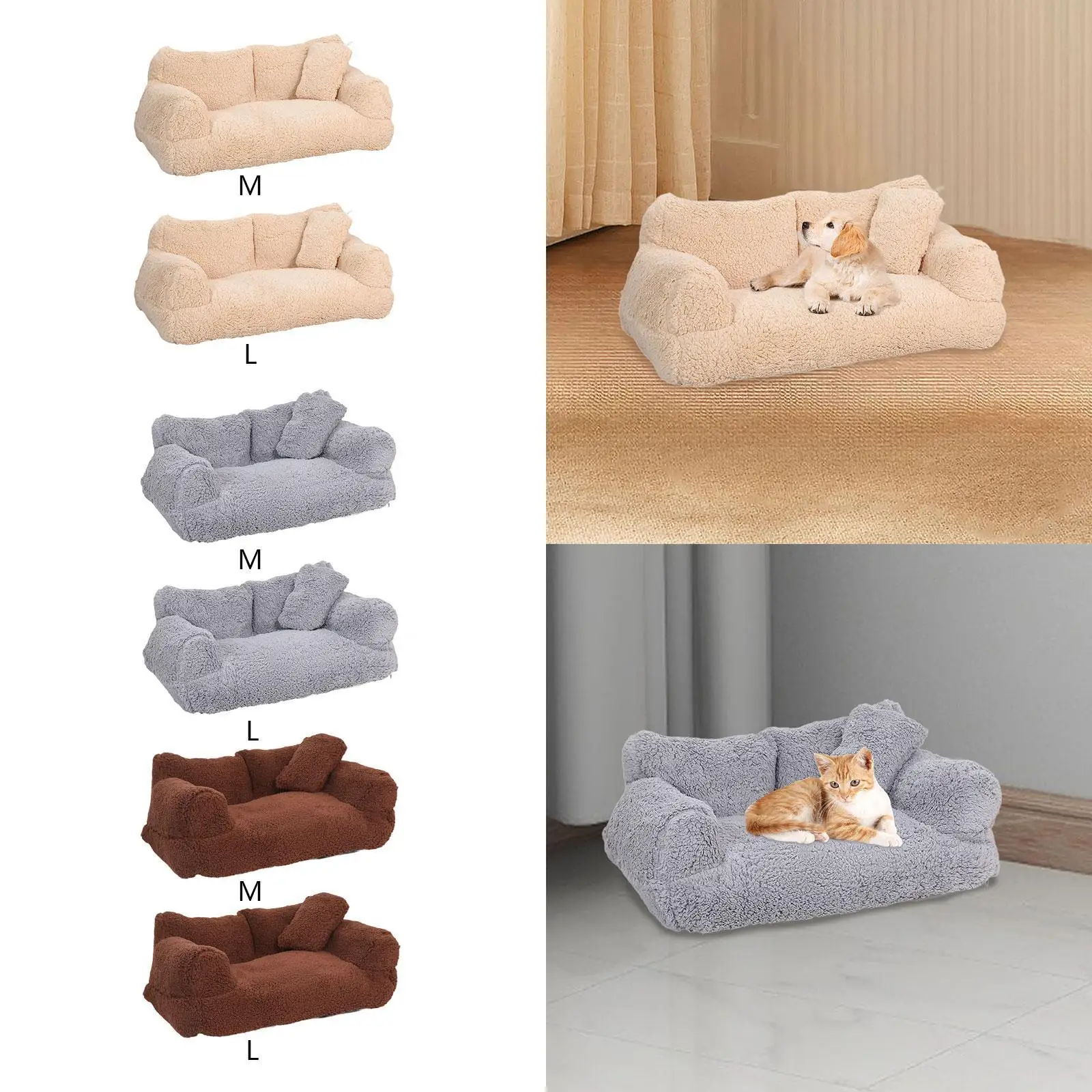 Cat Couch Bed Soft Nonslip Bottom Comfortable Dog Bed for Cats Puppy Kitty Cat Couch Bed Soft Nonslip Bottom Comfortable Dog Bed for Cats Puppy Kitty